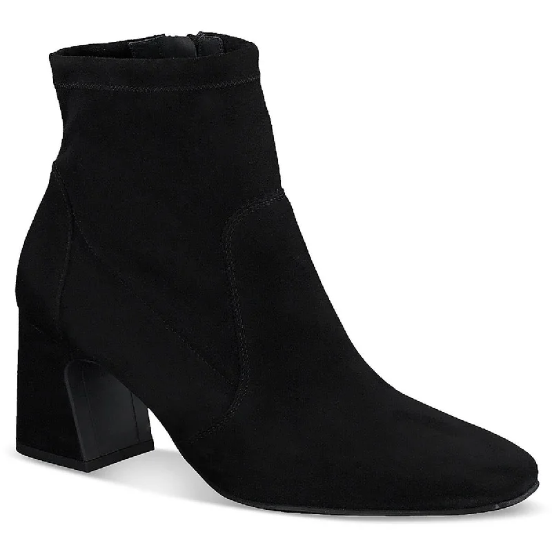 Slip-Resistant Footwear Promotion Serena Womens Faux Suede Zipper Booties