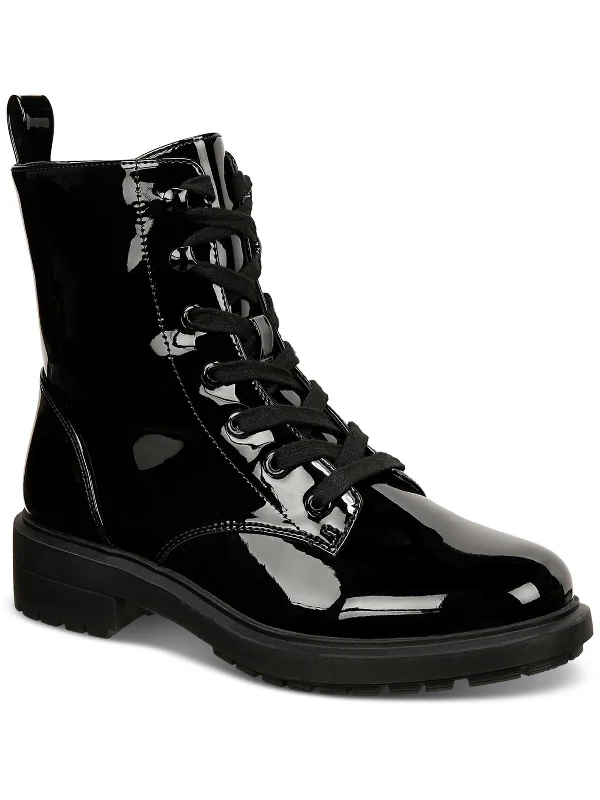 Breathable Shoes Discount Terissa Womens Patent Combat & Lace-Up Boots