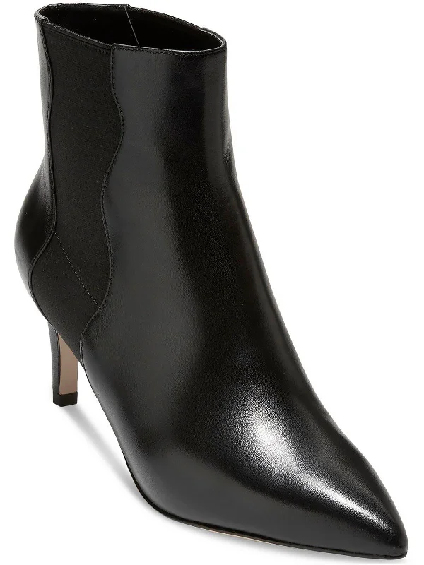 Limited Time Deal Vandam Womens Leather Pointed Toe Ankle Boots