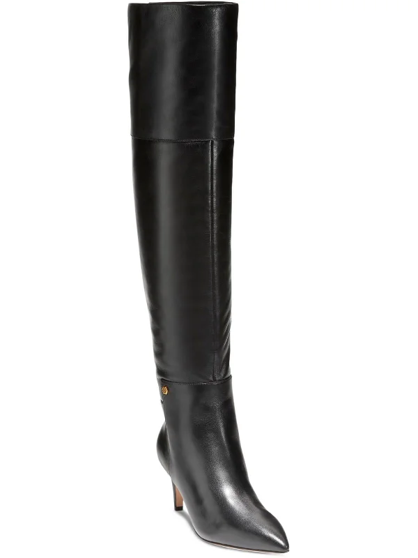 Exclusive Sale Vandam Womens Leather Pointed Toe Over-The-Knee Boots