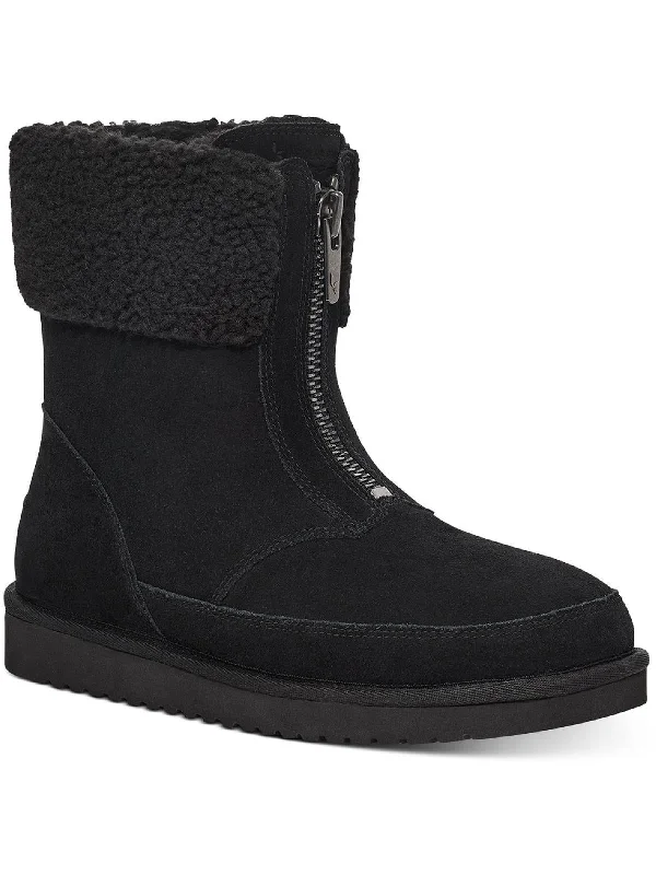 Stylish Looks W Lytta Short Womens Leather Flats Winter & Snow Boots