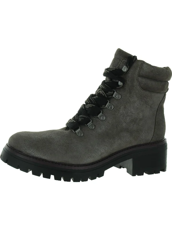 Outdoor Shoes Sale Womens Leather Lace-Up Combat & Lace-Up Boots