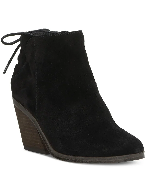 Exclusive Sale Womens Suede Block Heel Booties