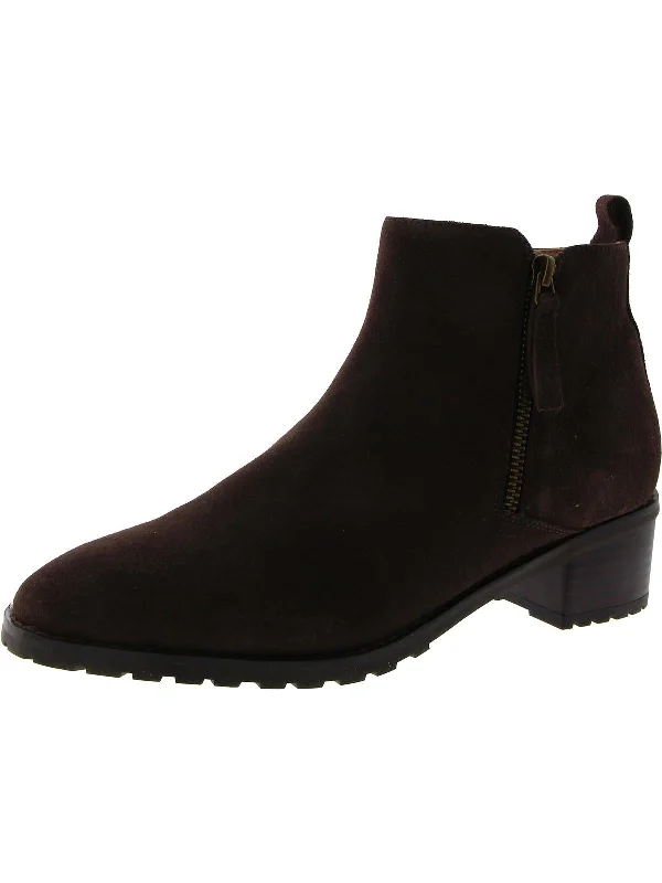 Urban Fashion Footwear Womens Suede Zipper Booties