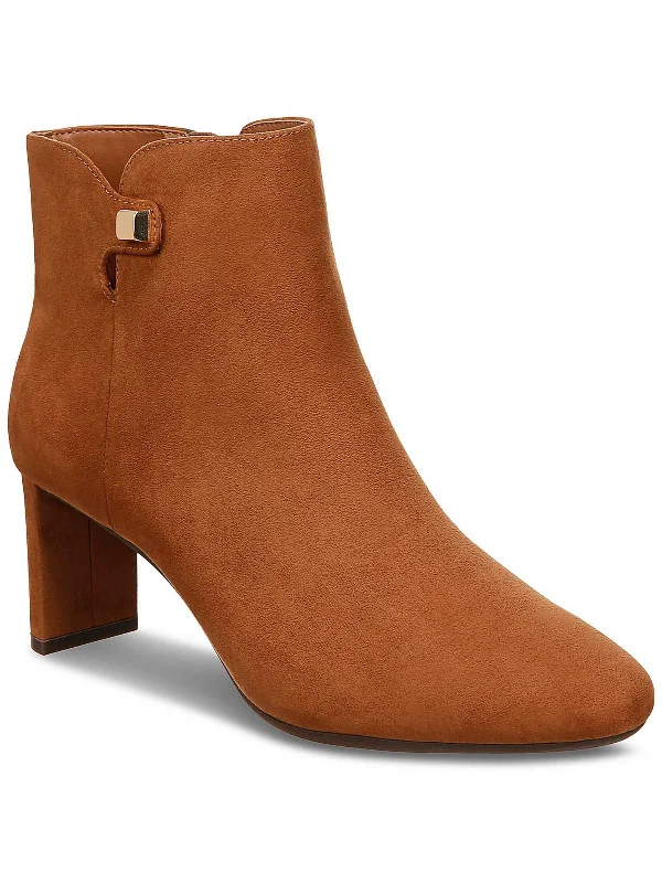 Sleek Dress Shoes Deal Womens Zipper Round Toe Booties