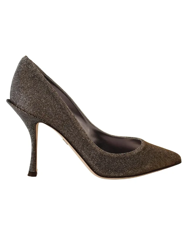 Unleash Your Trend Driven Style Dolce & Gabbana  Glitter Pointed Toe Stiletto Pumps