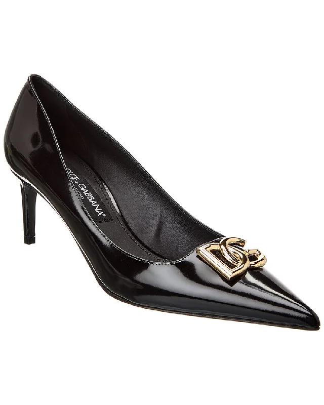 Fashionista Favorites Dolce & Gabbana Dg Logo Leather Pump