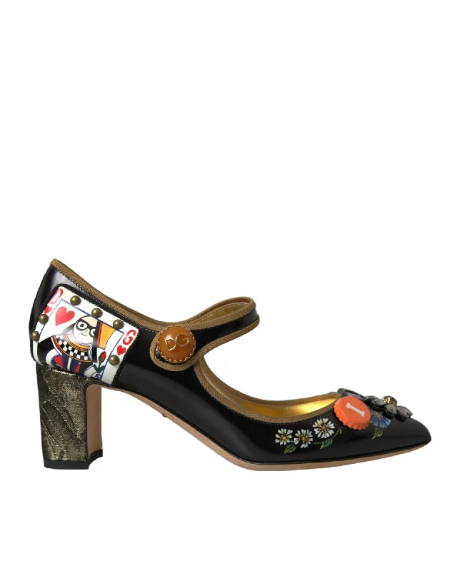 Premium Footwear Sale Dolce & Gabbana  Queen of Hearts Mary Jane Pumps