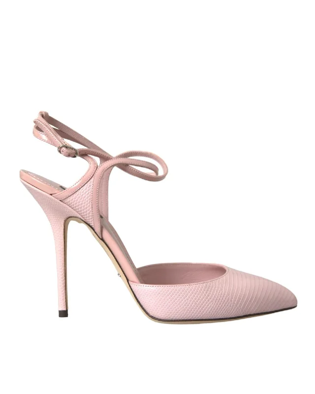 Season Sale Dolce & Gabbana  Blush Python Pumps