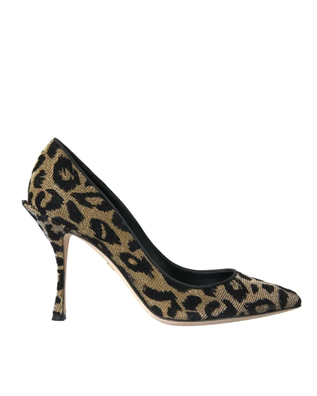 Day To Night Styles Dolce & Gabbana  Blossom Pointed Toe Pump in Leopard