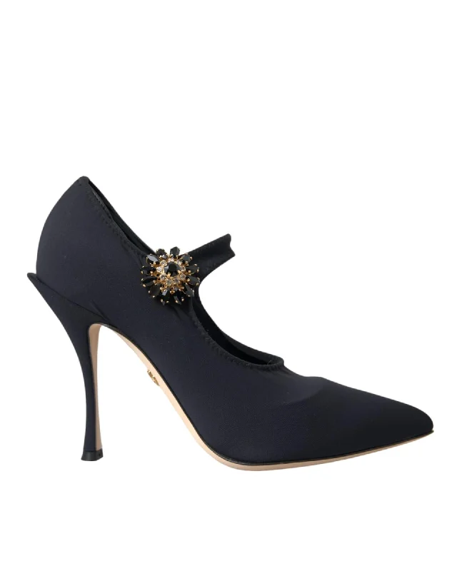 Soft Cushion Shoes Discount Dolce & Gabbana  Floral Embellished Pumps in Black