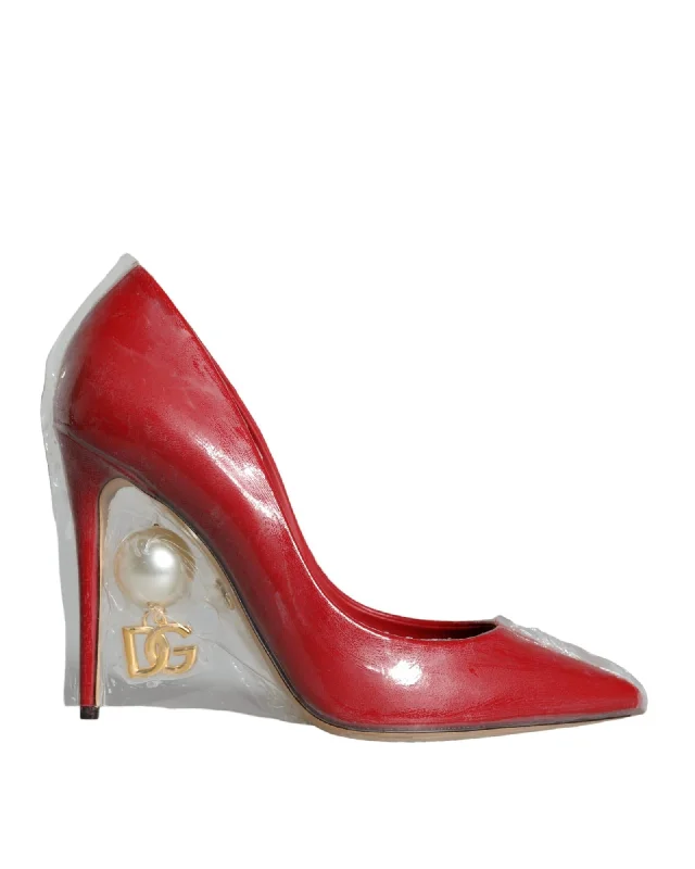 Ultra-Light Footwear Sale Dolce & Gabbana  Pearl Pumps - Red