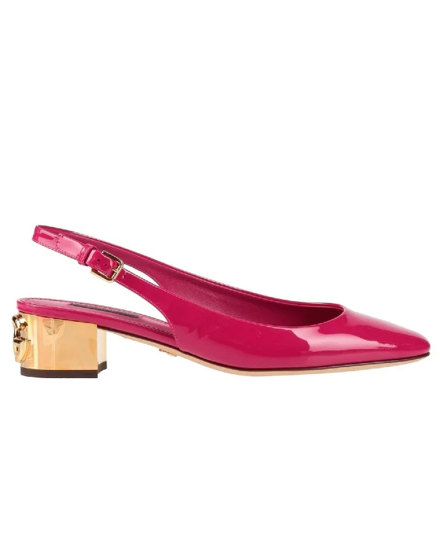 Comfortable Shoes Promotion Dolce & Gabbana  Women's Slingback Pumps in Fuchsia