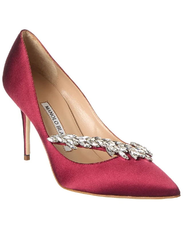 Exclusive Fashion Deals Manolo Blahnik Nadira 90 Satin Pump