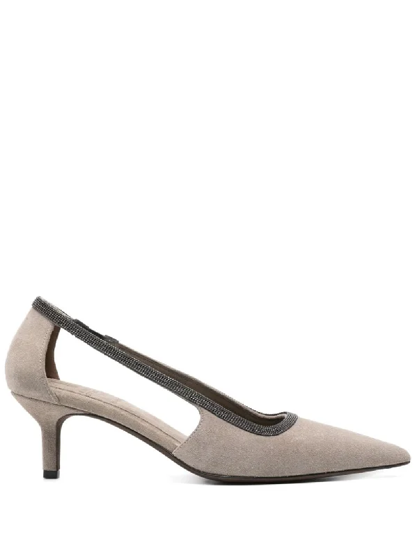 Women's Flats Sale Brunello Cucinelli Women's With Heel Grey