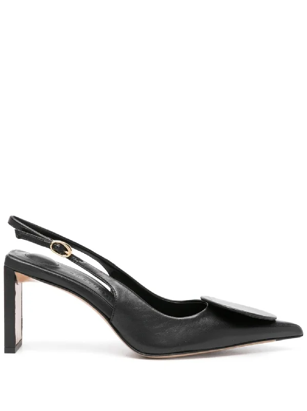 Modern Urban Slip-Ons Jacquemus Women's With Heel Black