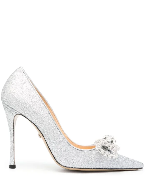 Effortless Slip-On Shoes Mach & Mach Women's With Heel Silver