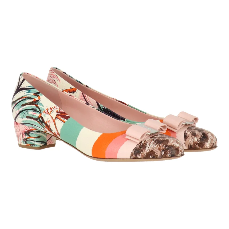 Stylish Deals Salvatore Ferragamo Womens Multicolored Pump