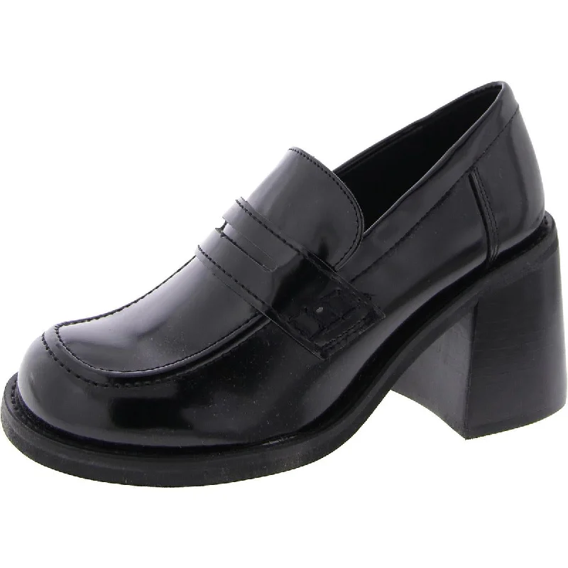 Fashion-Forward Offers Usual Womens Patent Slip-On Loafer Heels