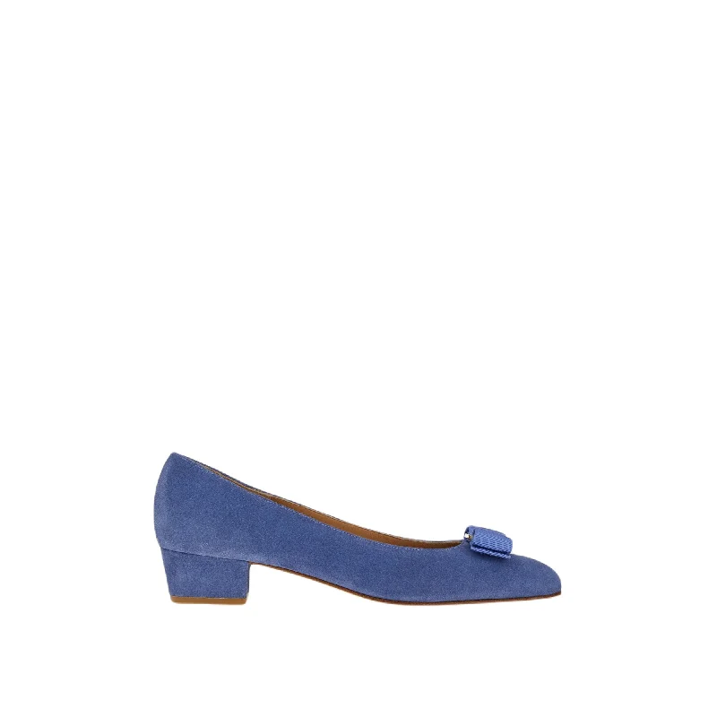 Pastel Styles Ferragamo Vara Women's Pumps Blue