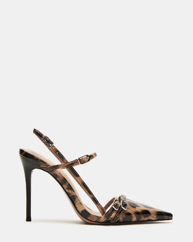 Fashionable Everyday Shoes DEAGAN LEOPARD PATENT