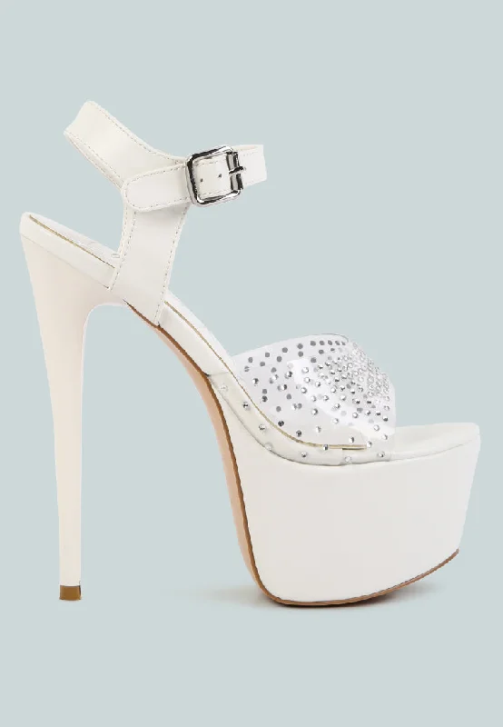 Limited Time Flash Sale First Date Ultra High Heel Clear Sandals