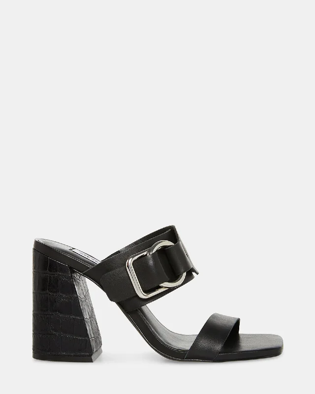 Statement Casual Shoes LEDA BLACK LEATHER