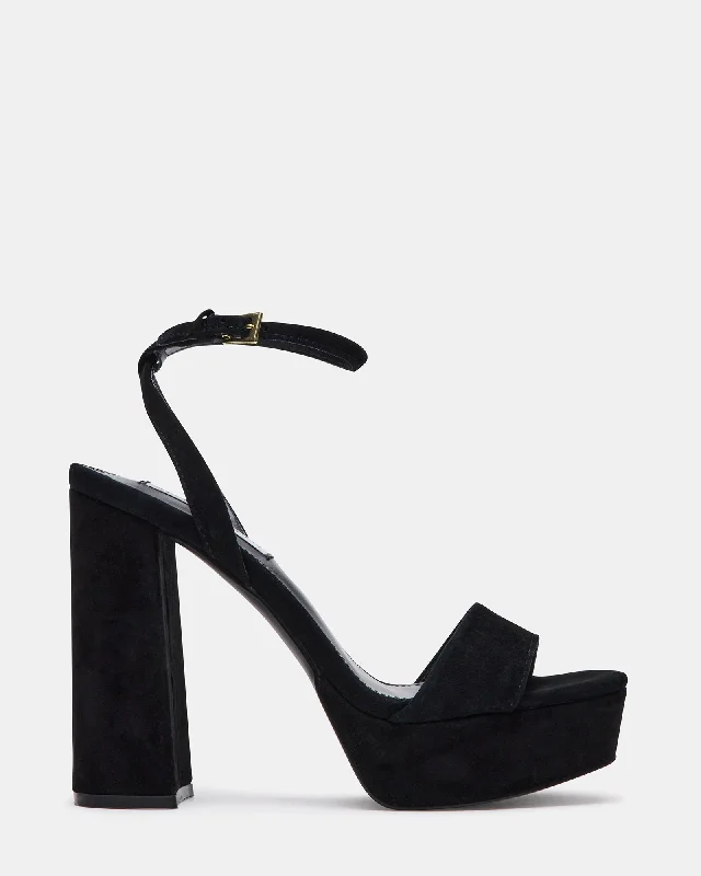 Inspired By You, Designed For You LESSA BLACK SUEDE