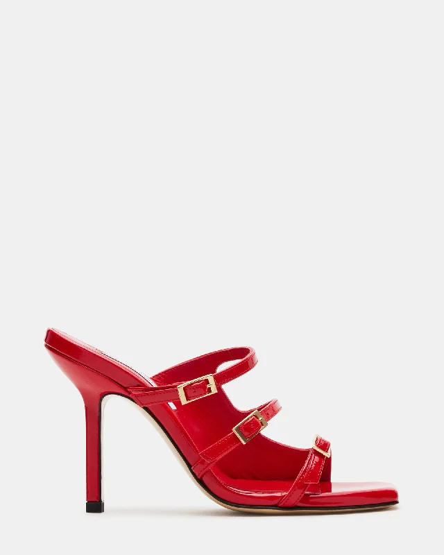 Affordable Shoe Fashion OPULENT RED LEATHER