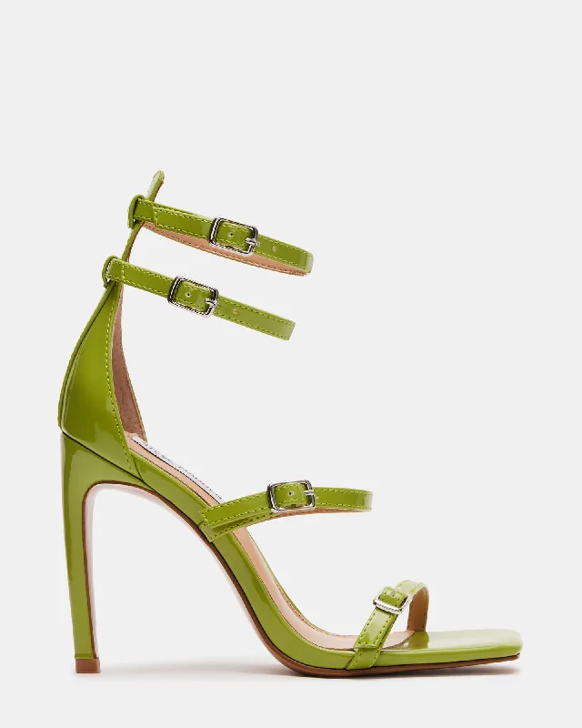 Sleek Versatile Footwear SENNA GREEN PATENT