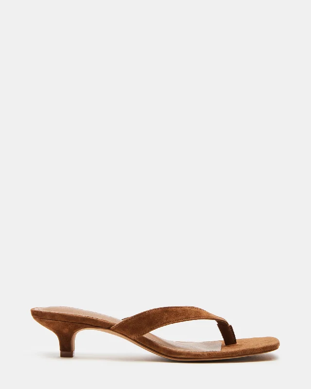 Sleek Versatile Footwear TRACIE CHESTNUT SUEDE